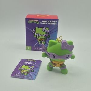 Hello Kitty x Donatello TMNT X Hello Kitty And Friends #6 McDonald 2025 Keychain